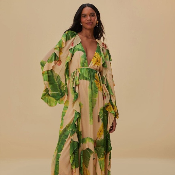 FARM Rio Fresh Bananas Maxi Dress - Picture 3 of 7